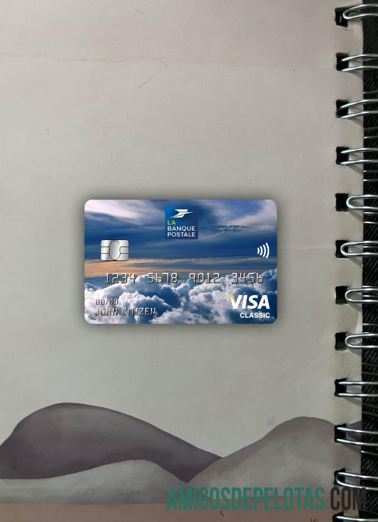 França La Banque Postale Banco Visa Classic Cartão Photolook Frente exemplo real